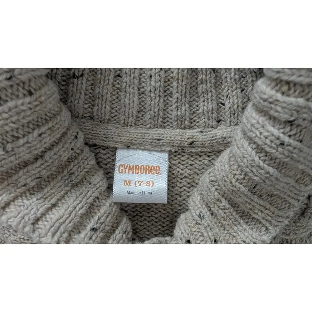 Gymboree Oat Cowl Neck Fisherman Pullover Sweater